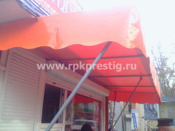 Навес пристенный