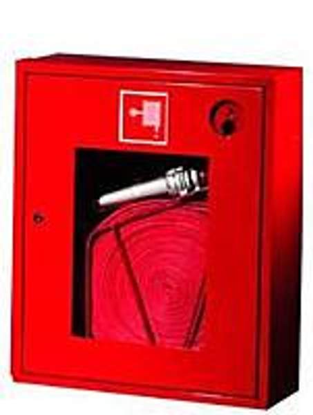 Навесной открытый пожарный шкаф ШПК-310 НОК красный
