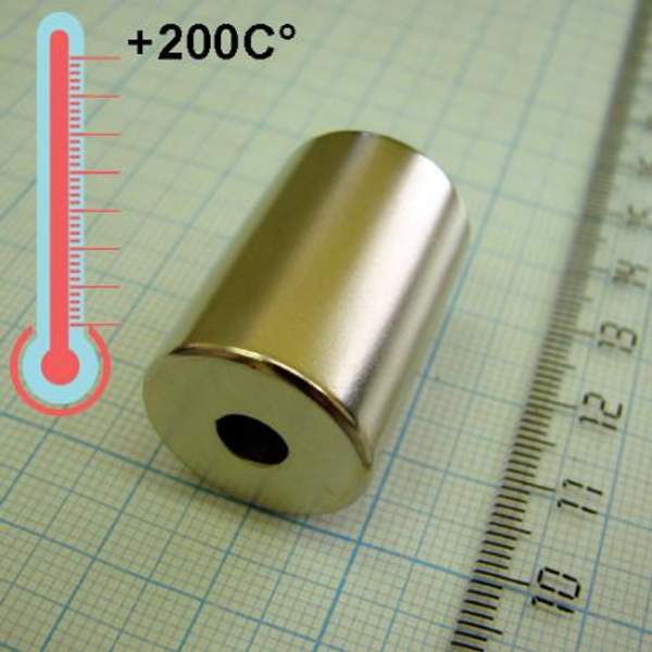 Неодимовый магнит D20xd6x30 ,N33EH