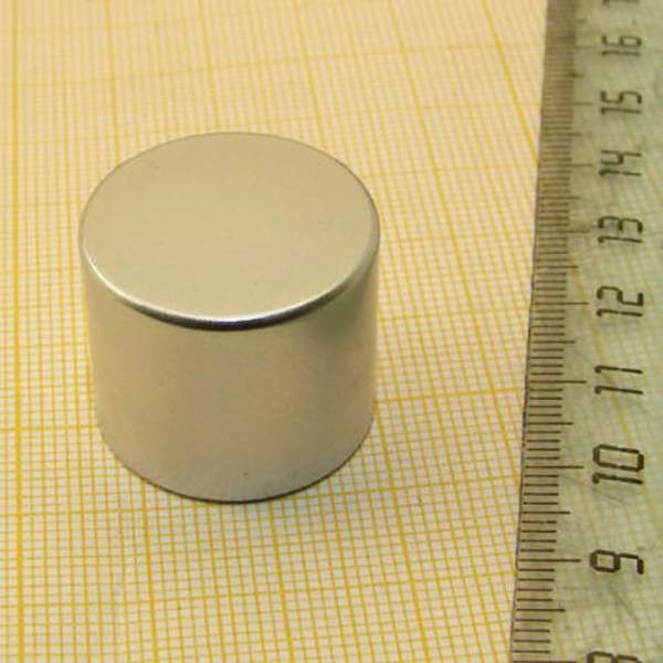 Неодимовый магнит диск 23.5х20 мм, N45