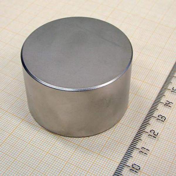 Неодимовый магнит диск 50х30 мм, N35