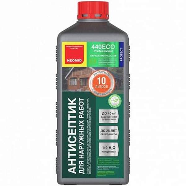 Neomid Неомид 440 eco (1 л.) -деревозащитный состав для наружных работ