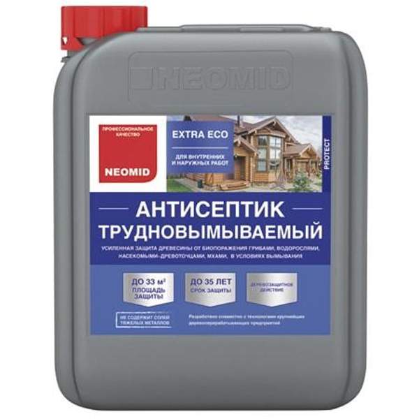 Neomid Неомид Extra eco (5 кг.) - трудновымываемый консервант для древесины