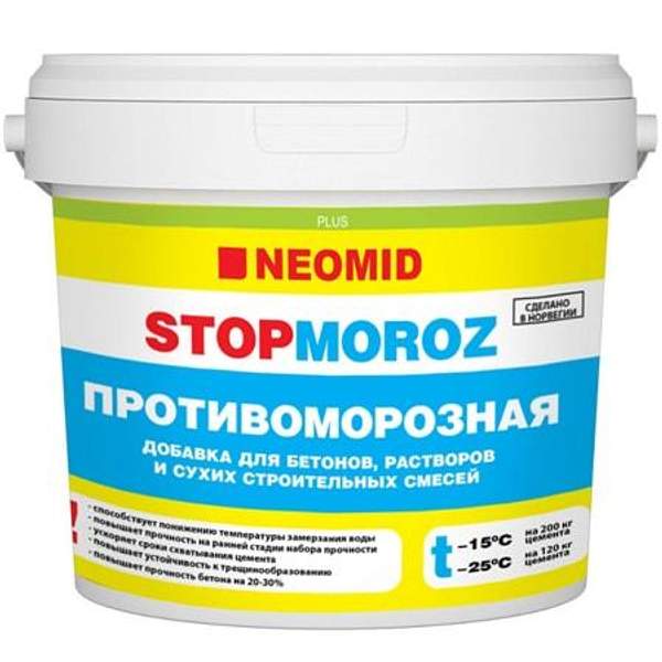 Neomid Неомид NITCAL Stop Мороз добавка противоморозная для бетонов и растворов (12 кг)