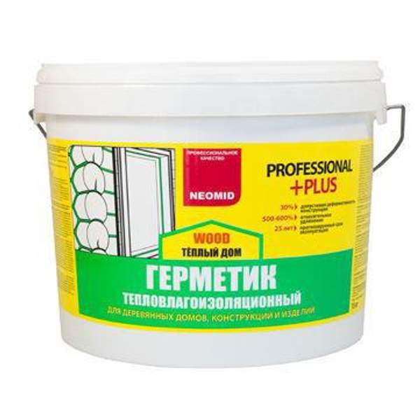 Neomid Wood Professional - герметик для деревянного дома - 15 кг. цвет: мед