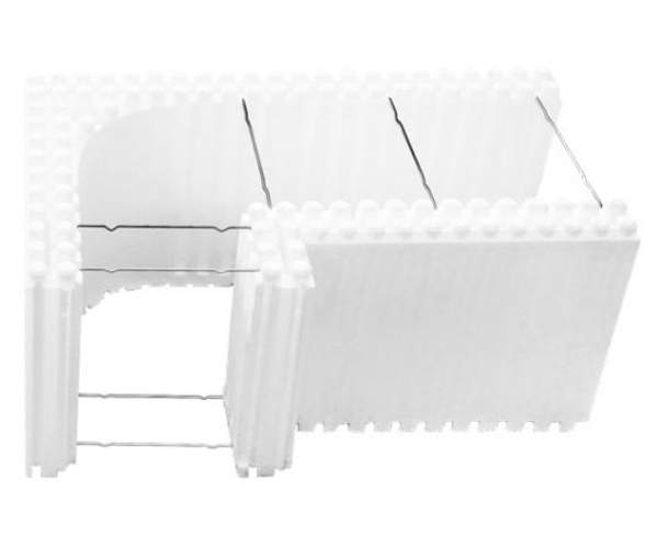 Несъемная опалубка "Пенополис" (EPS). Модуль угловой МУ100 с перемычкой П210