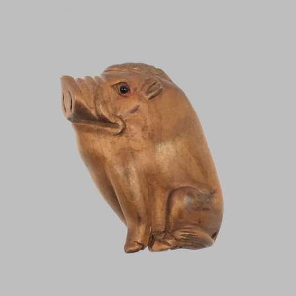 Нэцкэ "Кабан". Япония