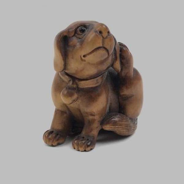 Нэцкэ "Собака". Япония