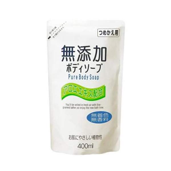 Nihon Detergent Натуральное бездобавочное жидкое мыло Nihon No Added Pure Body Soap, 400ml