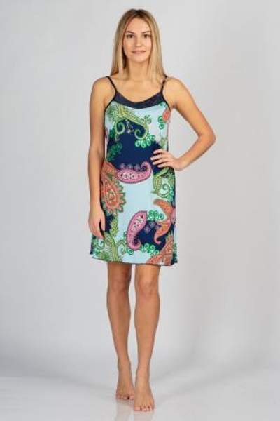 Ночная сорочка Византия бретель синий