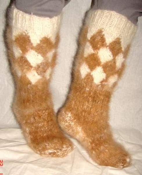 Носки «ТАЙГА» мужские из собачьей шерсти.