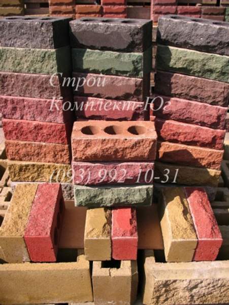 Облицовочный кирпич рваный камень Херсон