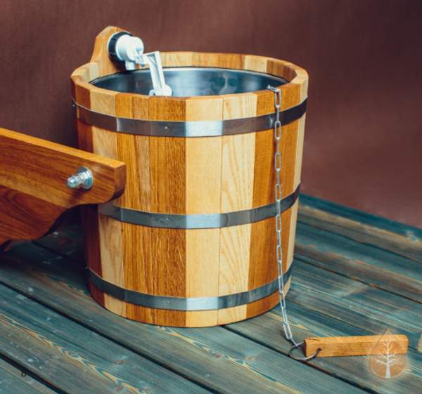 Обливное устройство с пласт. встав. 20 л. дуб