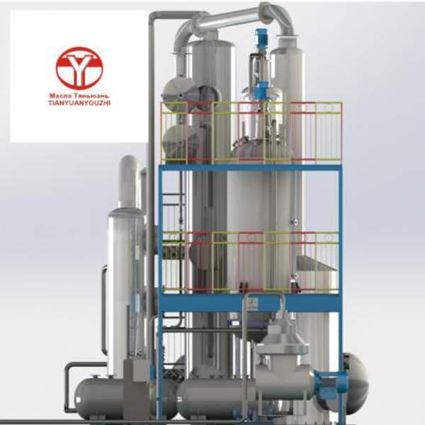 Оборудование для рафинации растительного масла, животного жира, пищевого, технического и кормового жира