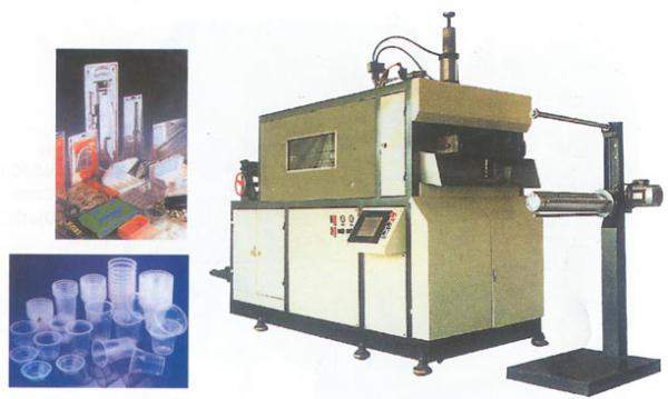 Оборужование, термоформовочная машина производства стаканов, тарелок, лотков