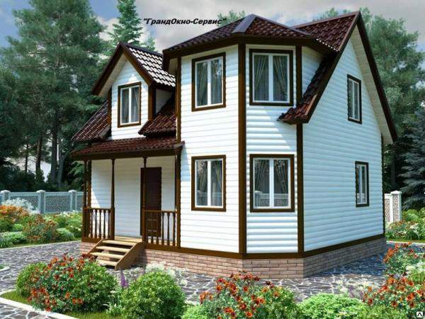 Обшивка стен загородного дома