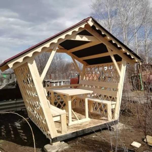 Очень бюджетные беседки