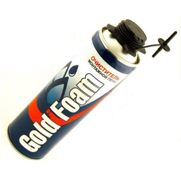 Очиститель для монтажной пены "GOLDFOAM" 650 мл.