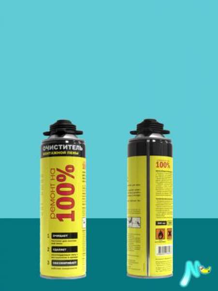 Очиститель монтажной пены Ремонт на 100%