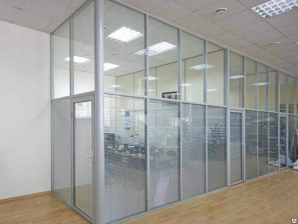 Офисные перегородки из алюминиевого профиля под ключ