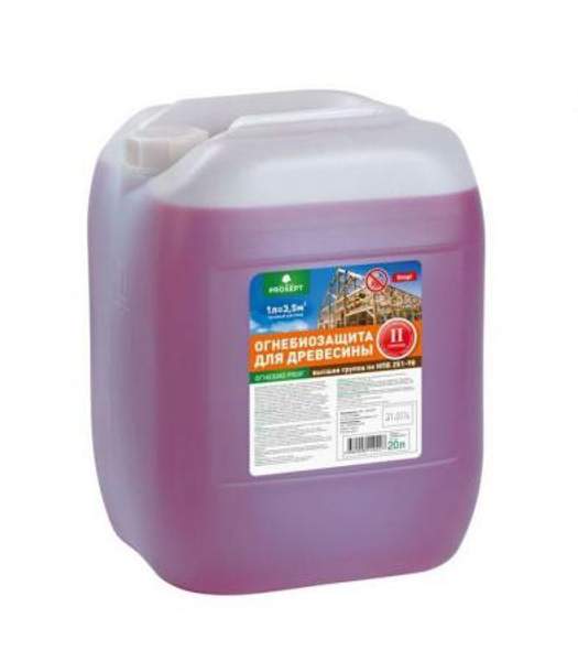 Огнебиозащита для древесины PROSEPT огнебио PROF - 2, цвет красный - 10 л