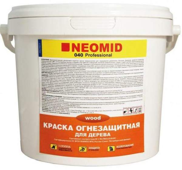 Огнебиозащитная краска для дерева Неомид 040 6 кг