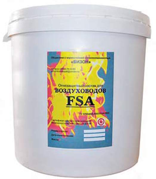 ОГНЕЗАЩИТНЫЙ СОСТАВ FSA БИЗОН