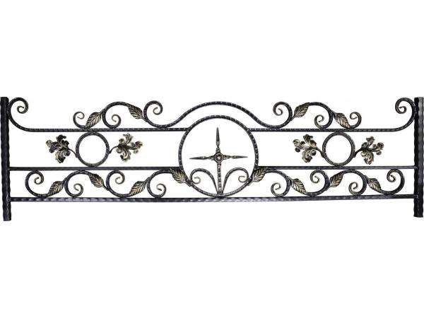 Оградка кованая, оградки на кладбище, крест на могилу кованые, ритуальные ограды и кресты