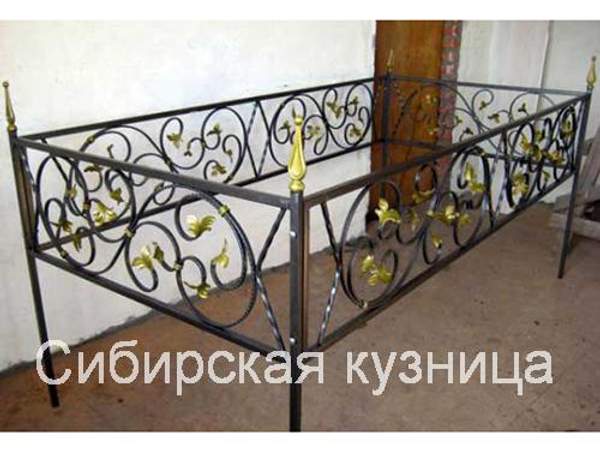 Оградки ритуальные кованые - изготовим по вашим размерам
