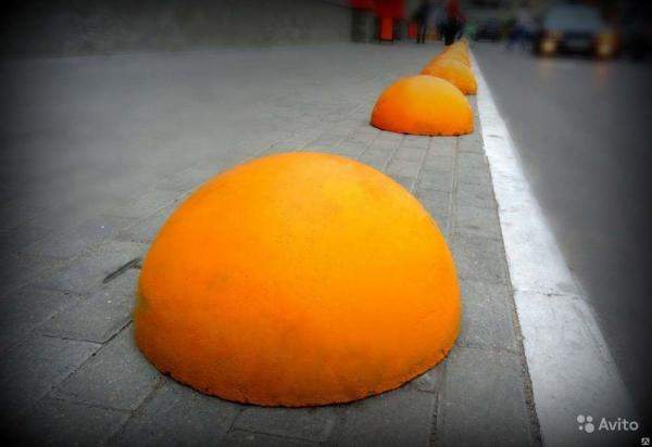 Ограничители парковочные-бетонная полусфера малая 400х300