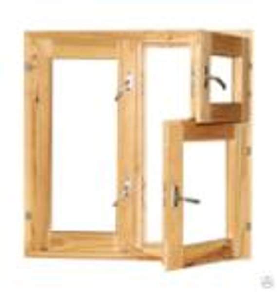 Окно двустворчатое одинарное