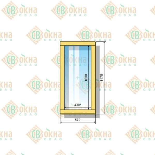 Окно ОД ОСП 1170 х 570 мм Г