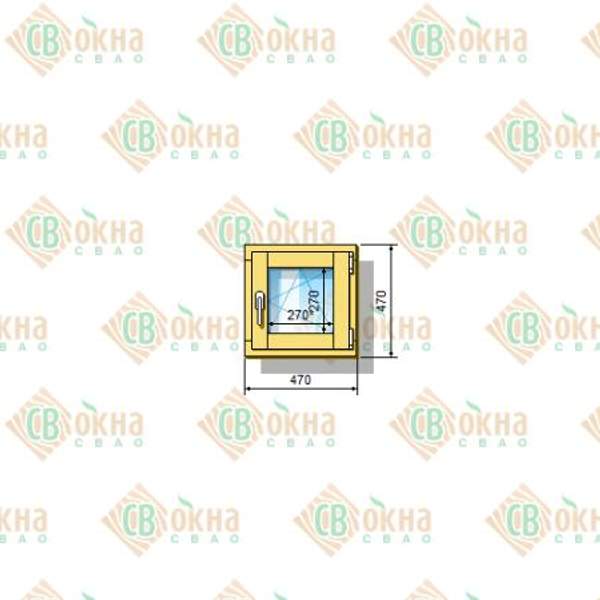 Окно ОД ОСП 470 х 470 мм Оп