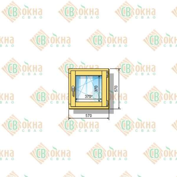 Окно ОД ОСП 570 х 570 мм Оп