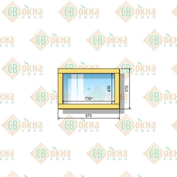Окно ОД ОСП 570 х 870 мм Г