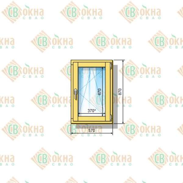 Окно ОД ОСП 870 х 570 мм Оп
