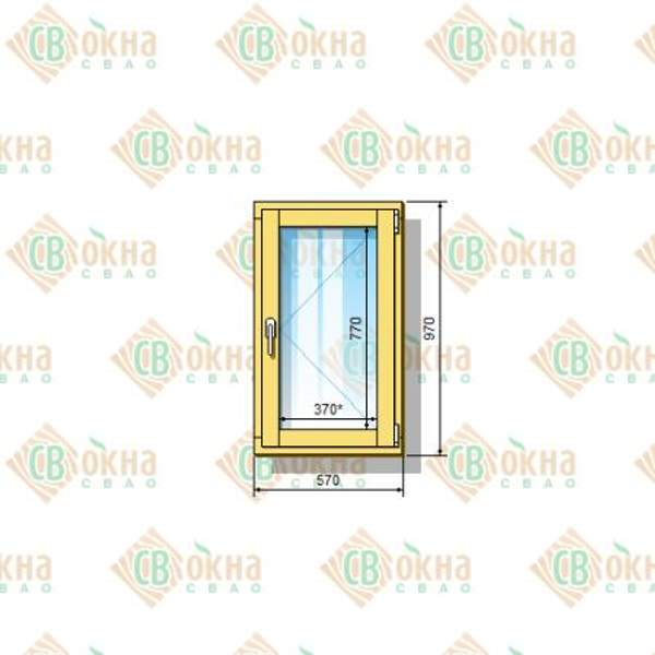 Окно ОД ОСП 970 х 570 мм Пп
