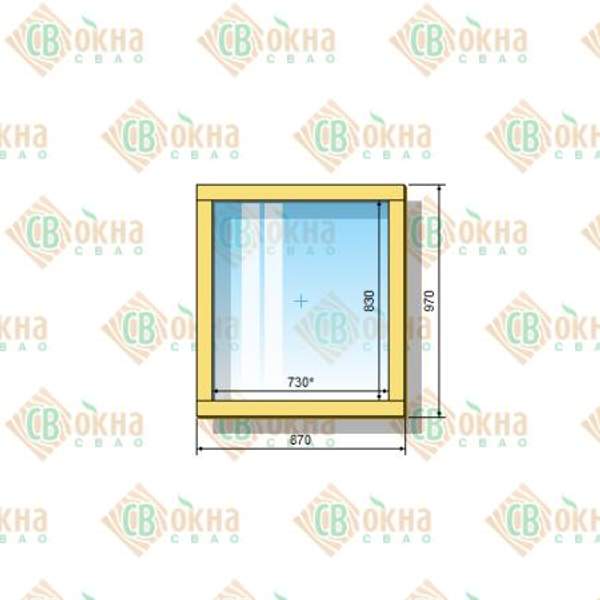 Окно ОД ОСП 970 х 870 мм Г