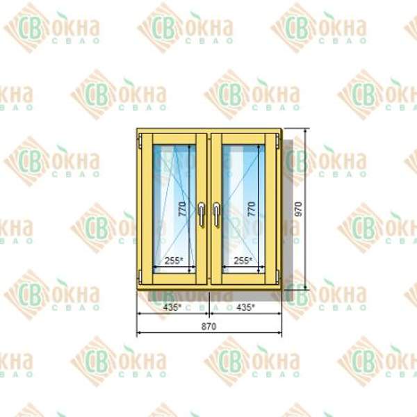 Окно ОД ОСП 970 х 870 мм ОлПп