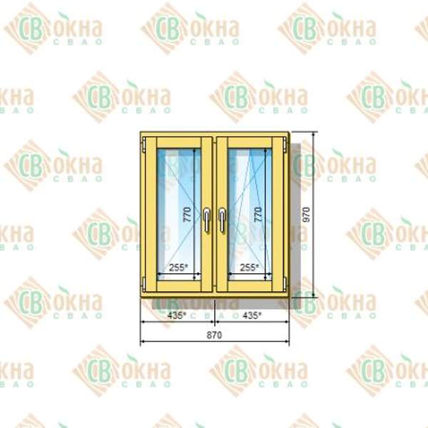 Окно ОД ОСП 970 х 870 мм ПлОп