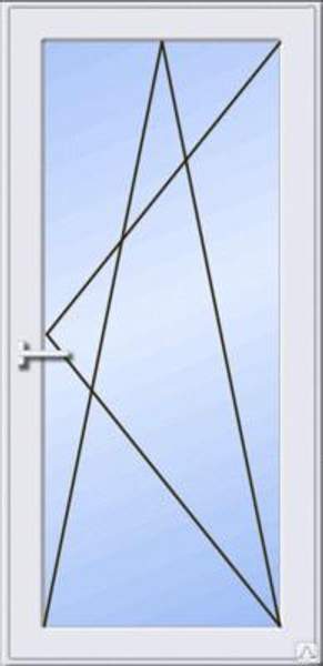 Окно поворотно/откидное пластиковое