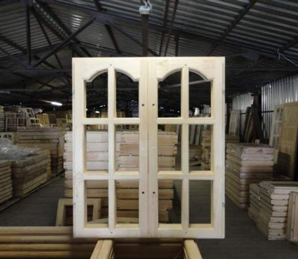 Оконный блок ОС12-10 полуарочный (2створки)