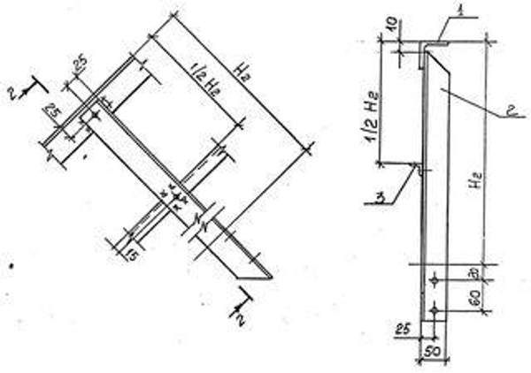 ОЛГ 45-12.36 серии 1.450.3-7.94 Ограждения стальных маршевых лестниц