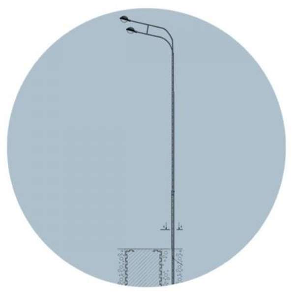 Опора освещения ОТ-1-2,0-0,8