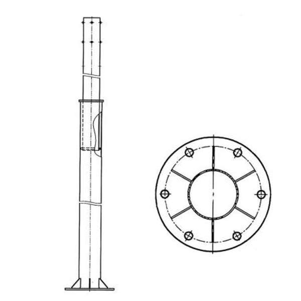 Опора освещения СПГ-1000-9,0/11,5-02-ц
