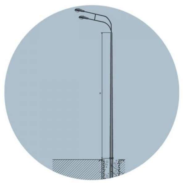 Опора освещения ТСС проямостоечная