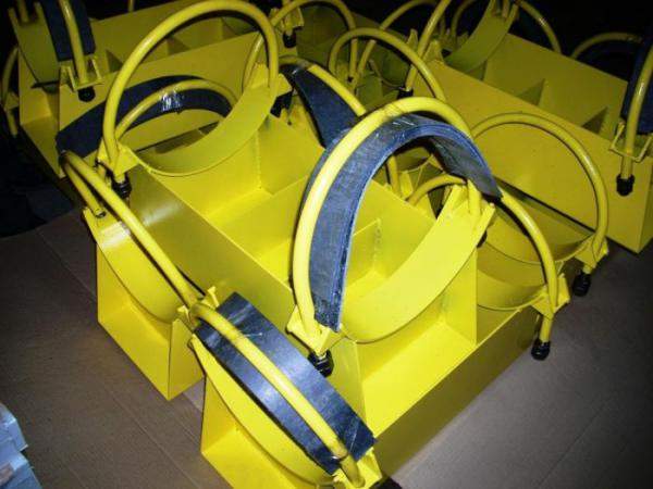 Опоры трубопроводов подвижные и неподвижные