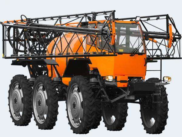 Опрыскиватель (7 секций) ТУМАН-2. Узкие колеса, шины низкого давления, навигационная система