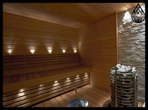 Оптоволоконное освещение в сауне