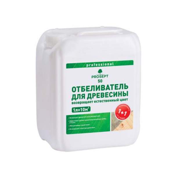 Отбеливатель древесины PROSEPT 50 - 10 литров